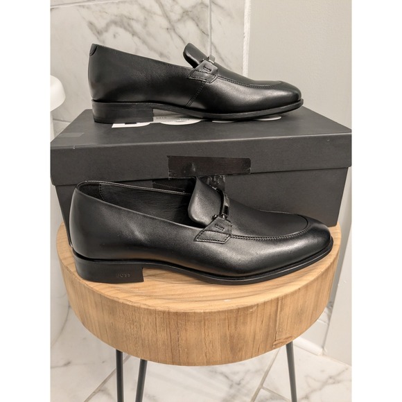 BOSS Black Leather Colby Loafer Shoes‎ Mens Dress Shoes Formal Size 8 main image 8
